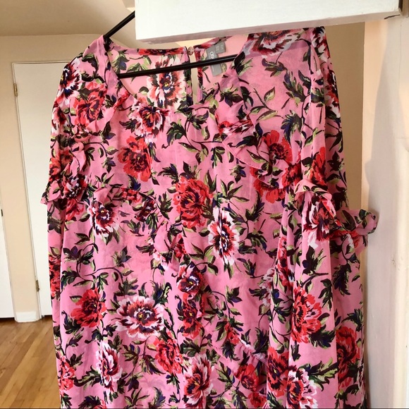 ASOS Curve Tops - Asymmetrical Floral Top